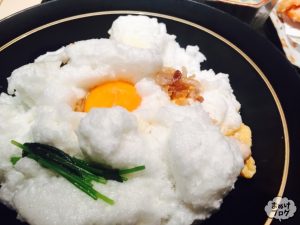 地鶏づくし吹上舎の雪の桜島親子丼